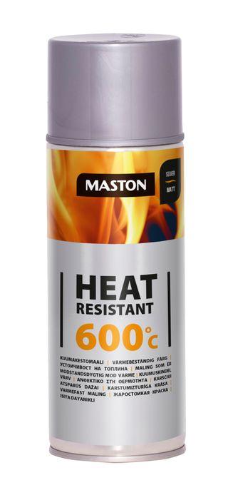 Farba v spreji s tepelnou odolnosťou do +600°C, Maston