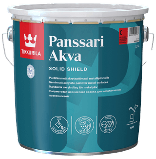 PANSSARI AKVA - Halbmatter Acryllack für Metalloberflächen