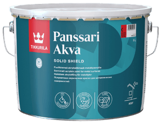 PANSSARI AKVA - Halbmatter Acryllack für Metalloberflächen