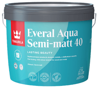 EVERAL AQUA SEMI MATT 40 Innenbereich
- Halbmatte Emaille, strapazierfähig