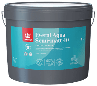 EVERAL AQUA SEMI MATT 40 Innenbereich
- Halbmatte Emaille, strapazierfähig