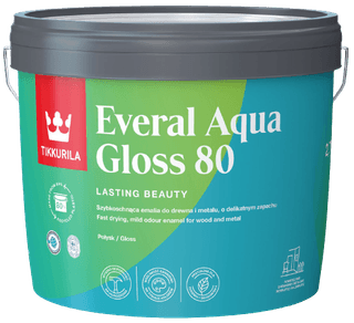 EVERAL AQUA GLOSS 80 Aussenbereich - Glänzende Emaille, strapazierfähig