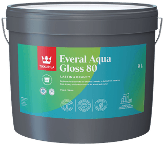 EVERAL AQUA GLOSS 80 Aussenbereich - Glänzende Emaille, strapazierfähig