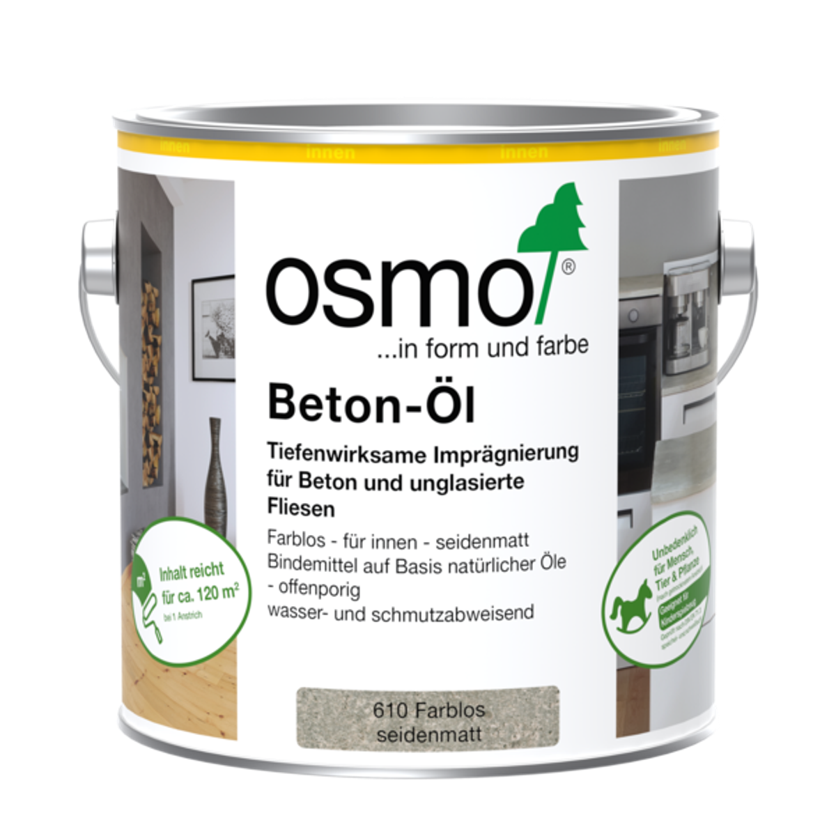 BETON-ÖL - Farbloses, halbmattes Imprägnier-Öl für den Innenbereich
