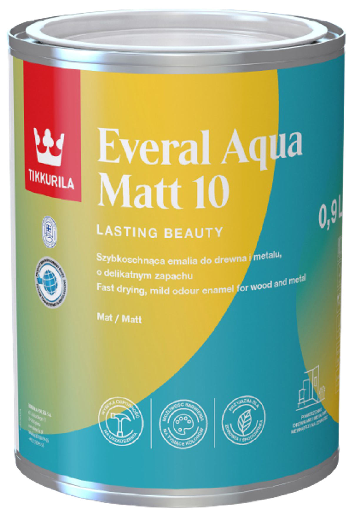 EVERAL AQUA MATT 10 Innenbereich - Matte Emaille, strapazierfähig