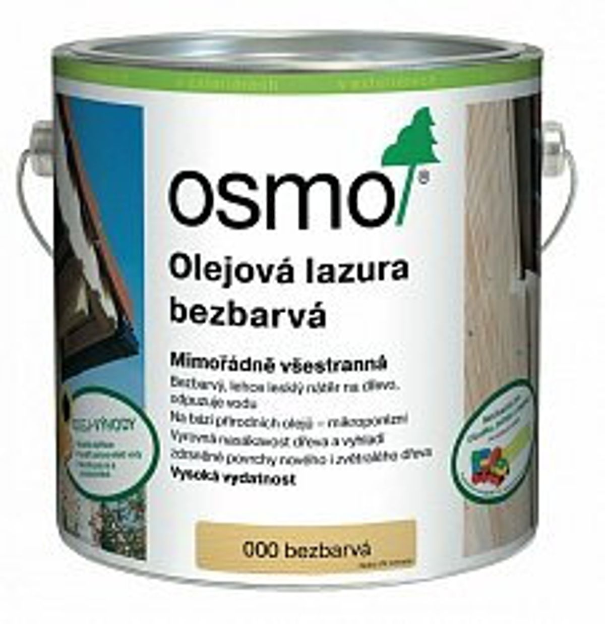 FARBLOSE ÖL-LASUR - Seidenglänzender Außenanstrich für Holz