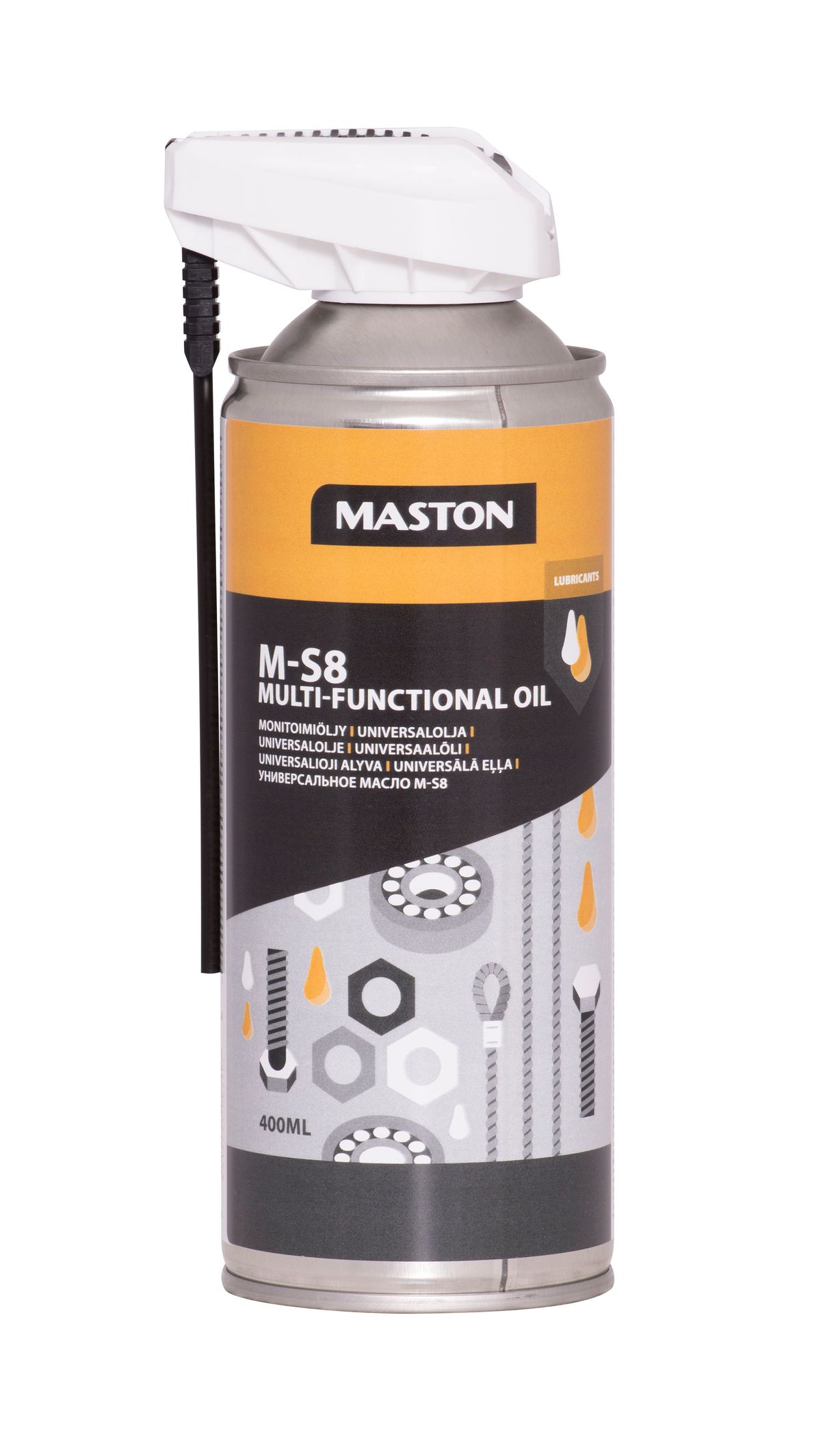 M-S8, multifunkčný olej v spreji, MASTON