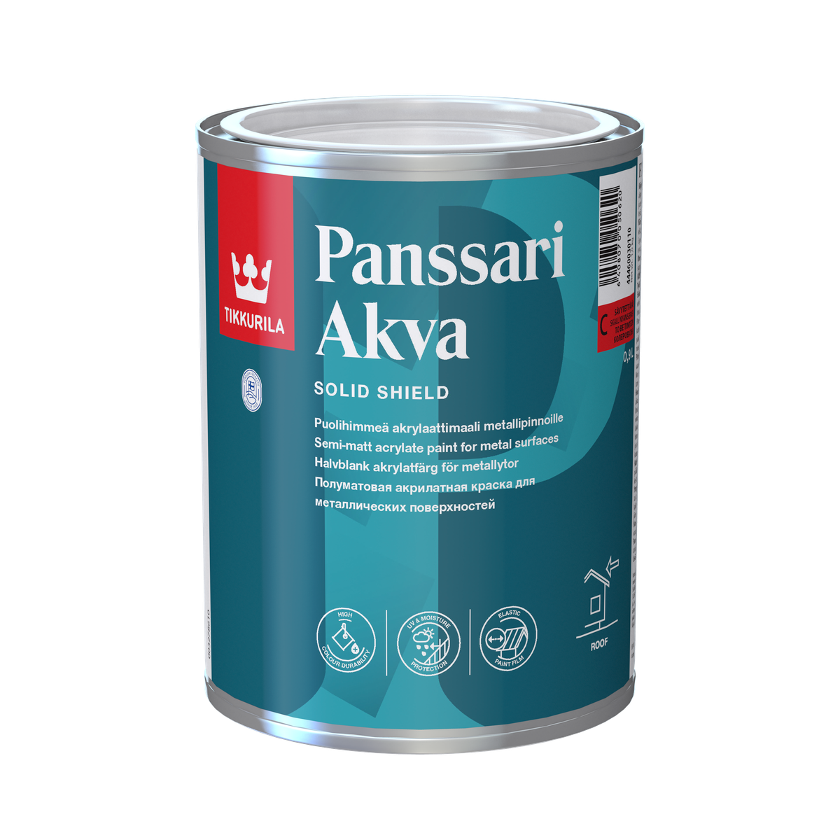 PANSSARI AKVA - Halbmatter Acryllack für Metalloberflächen