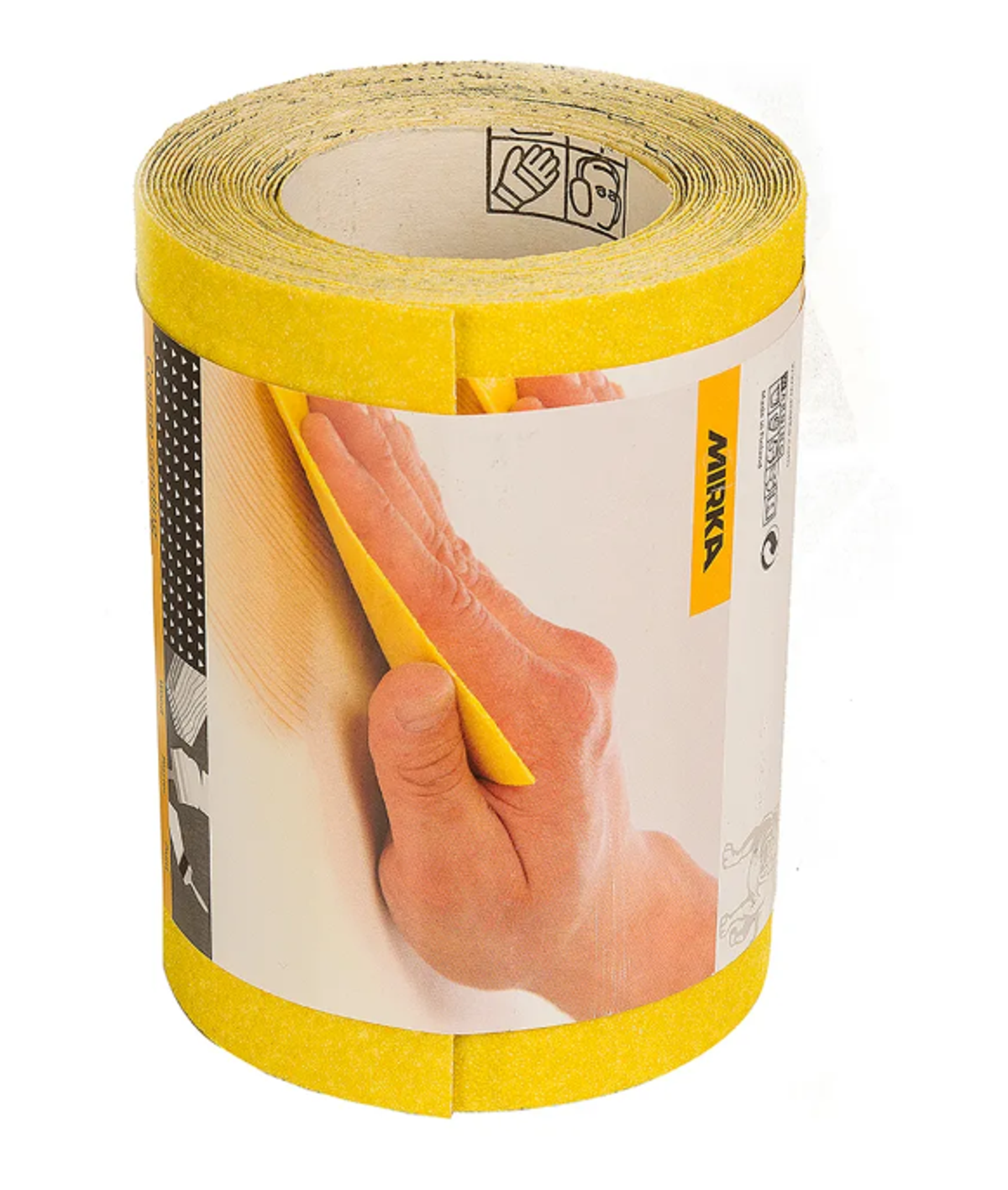 SCHLEIFROLLE BASIC GELB 115MM - Effizientes Schleifpapier Mirka